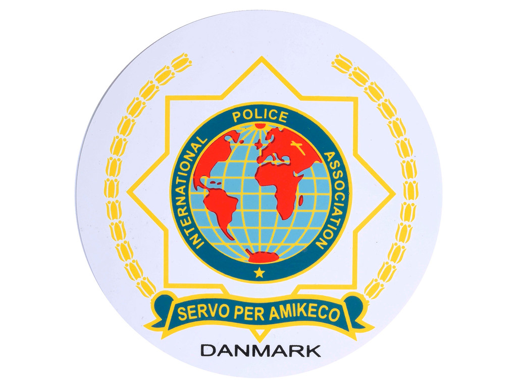 IPA Mærkat, hvid bund, Ø 80 mm