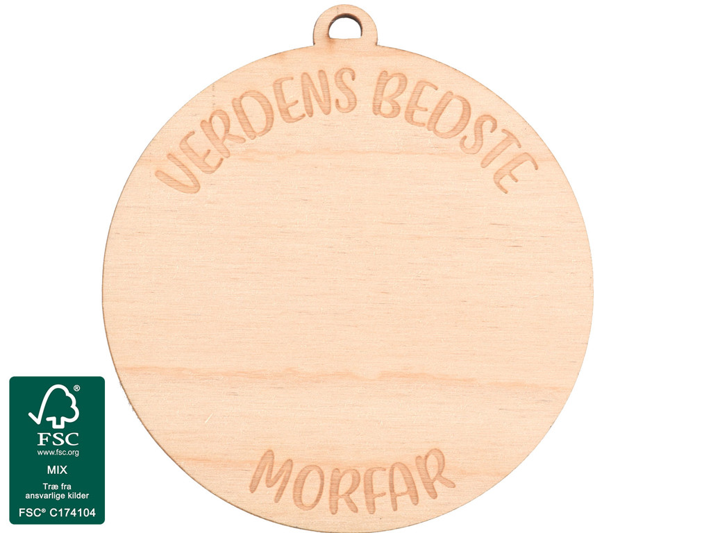 Tegn-selv Medalje Verdens Bedste Morfar